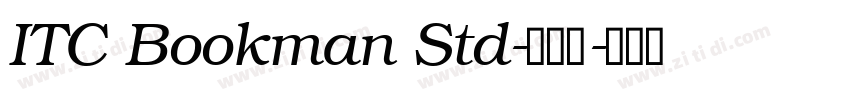 ITC Bookman Std-半粗体字体转换